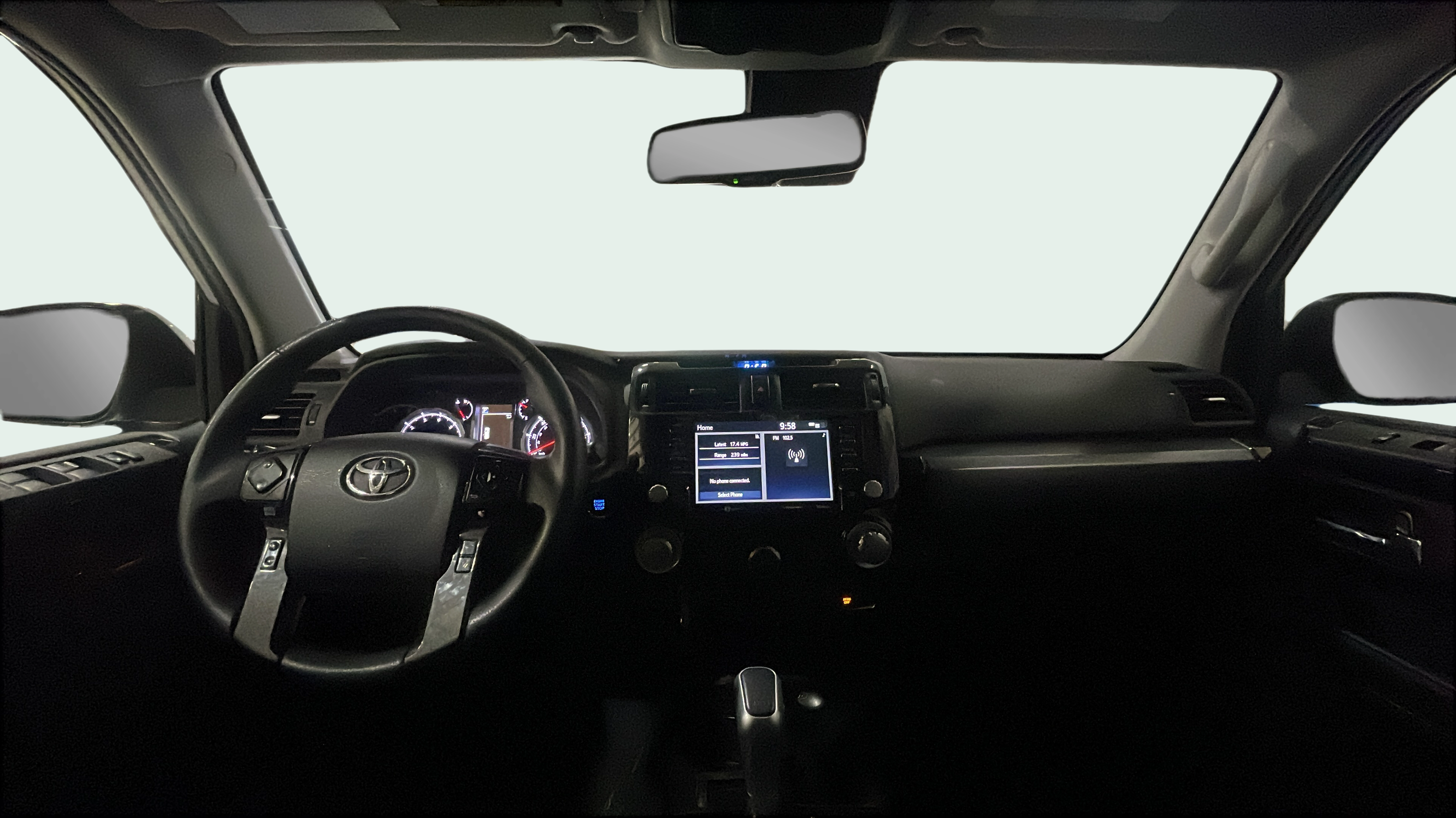Vehicle interior 360 preview
