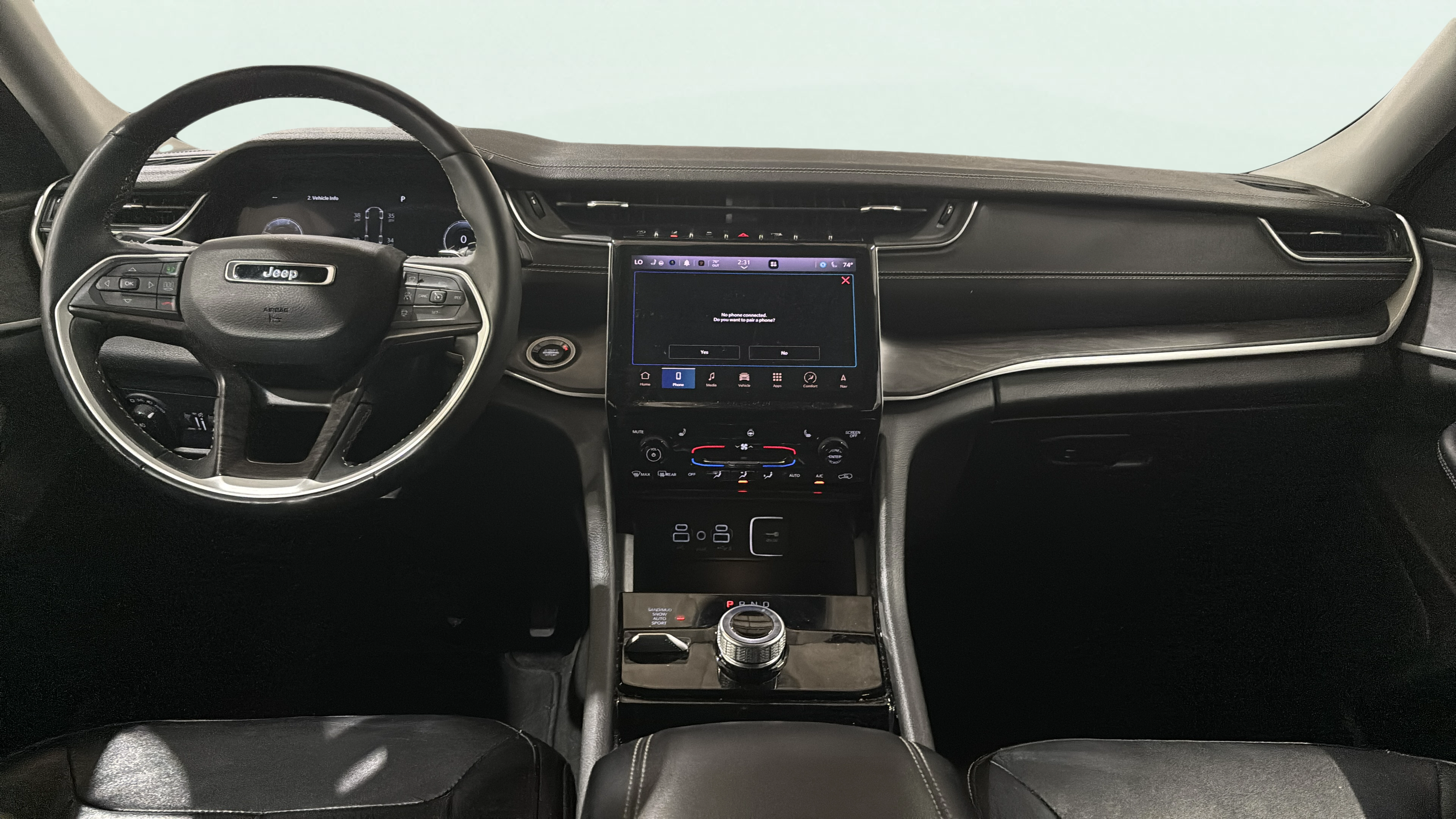 Vehicle interior 360 preview