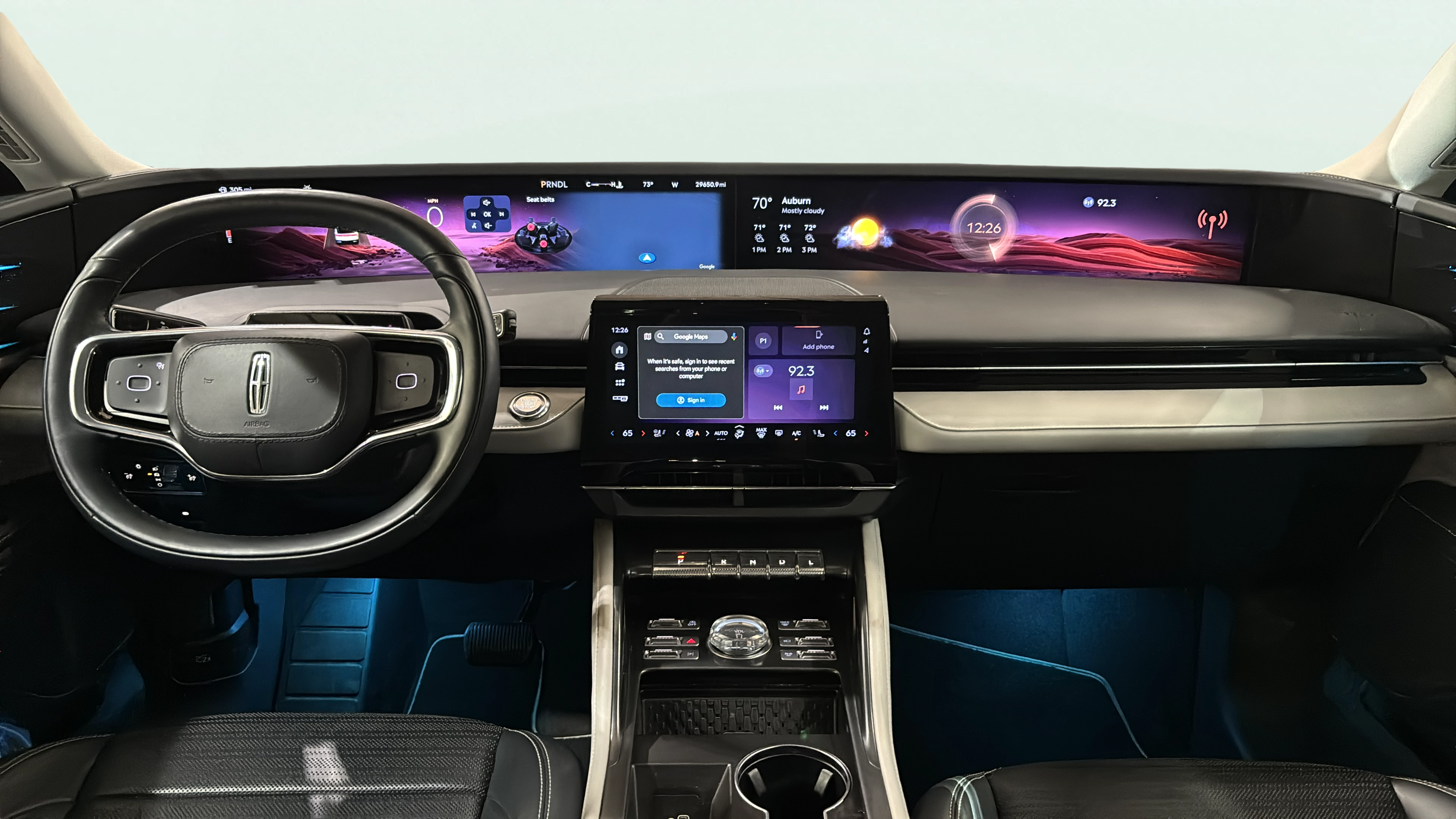 Vehicle interior 360 preview