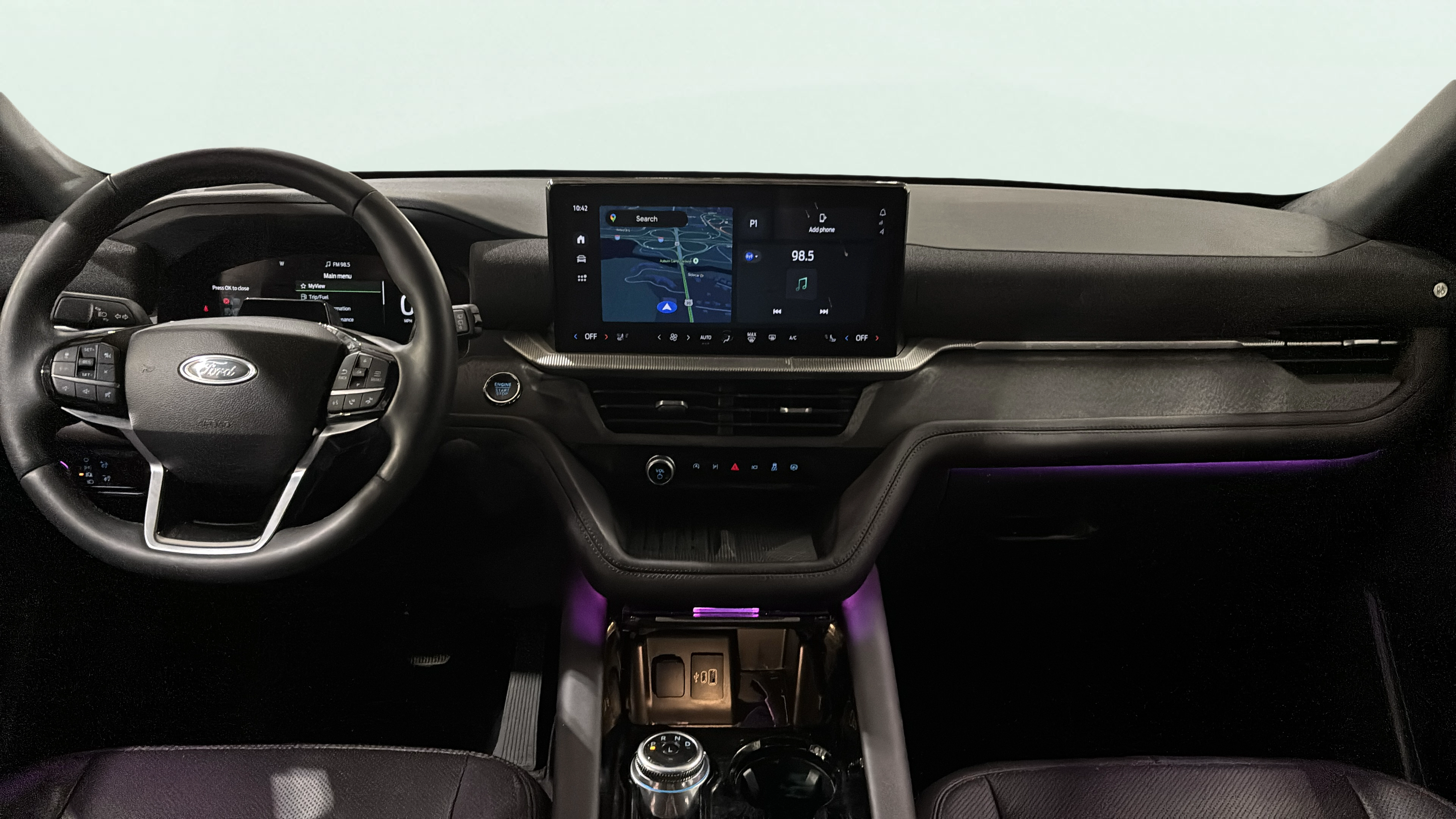 Vehicle interior 360 preview