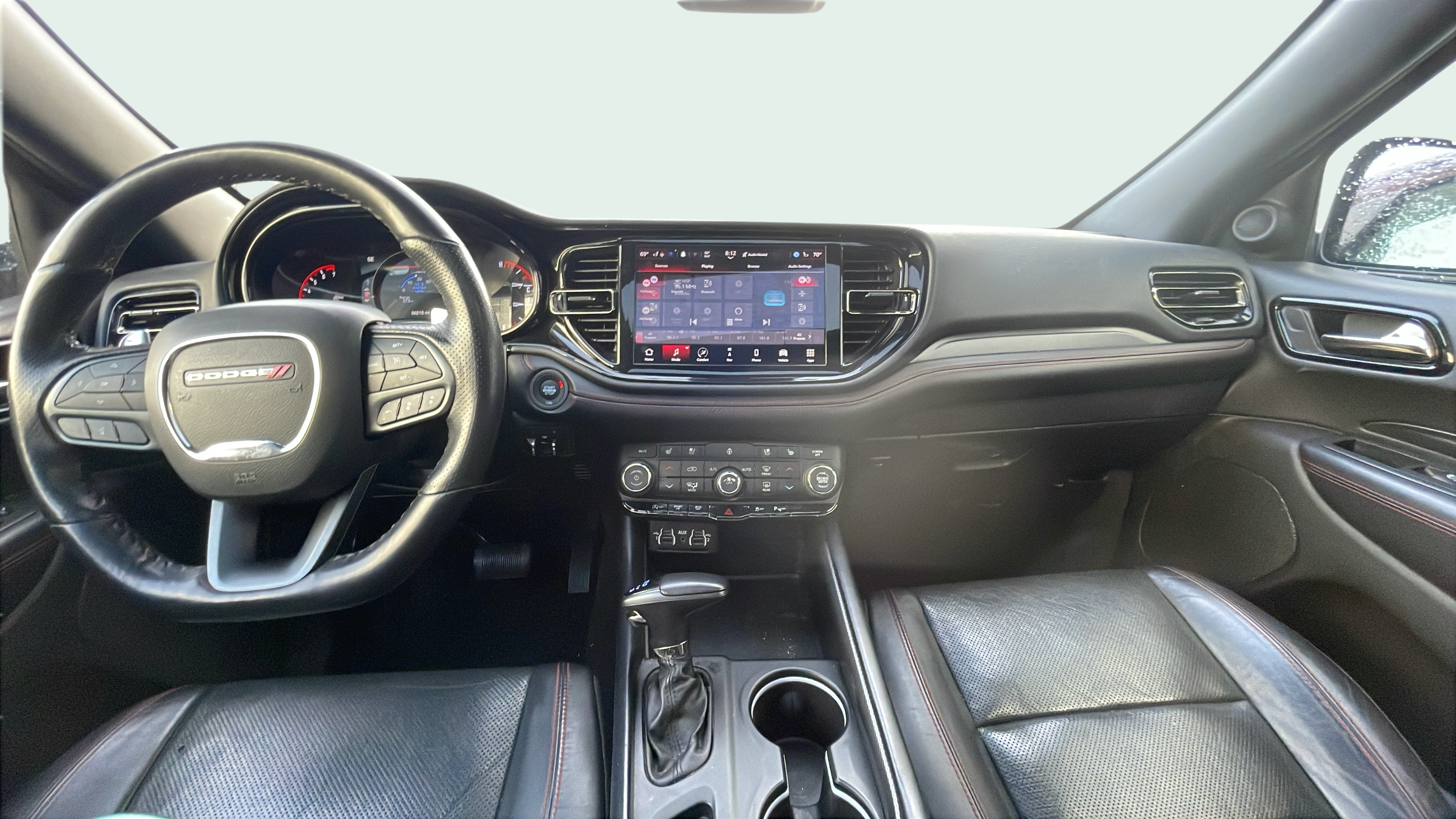 Vehicle driving wheel focus shot