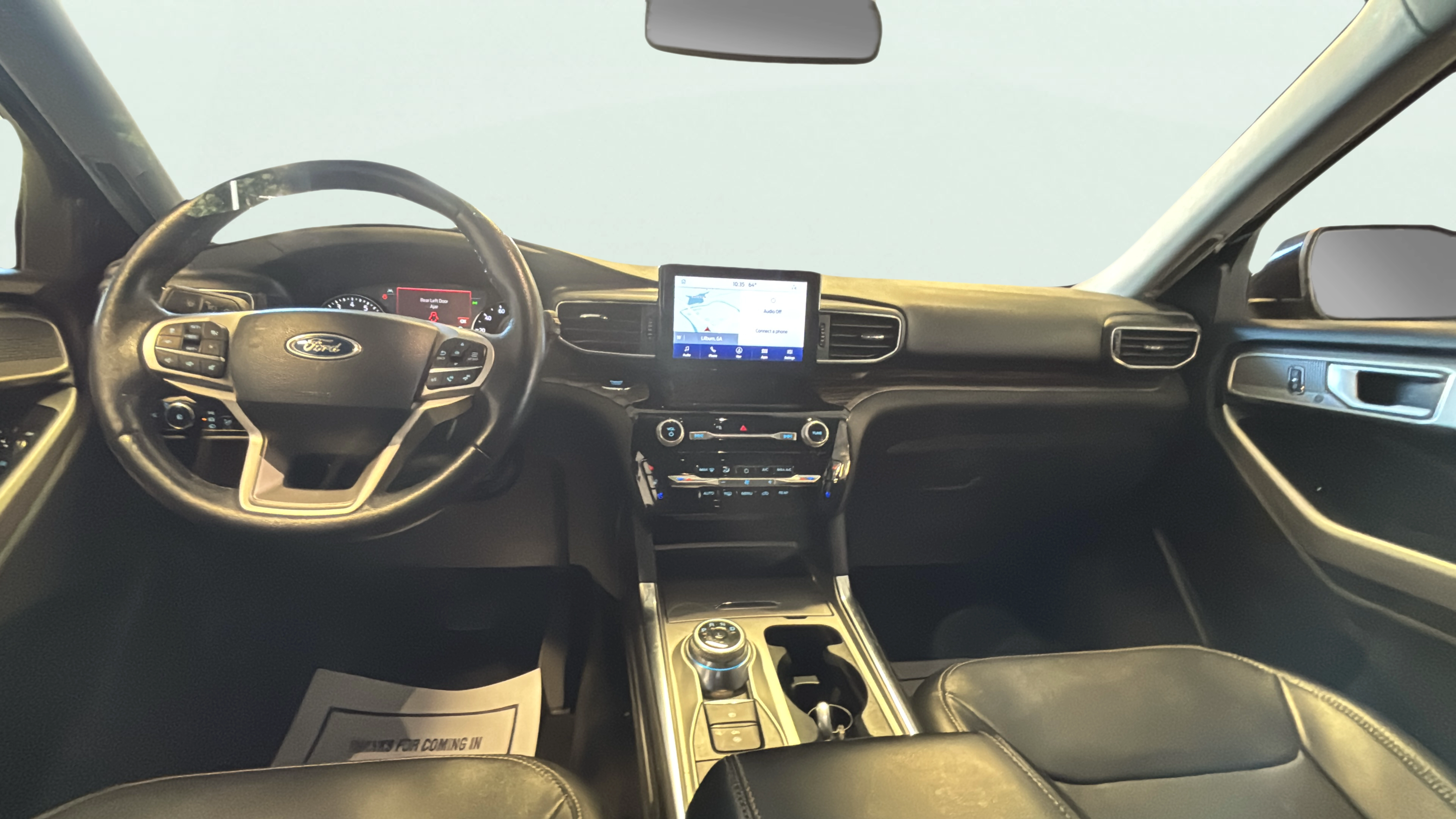 Vehicle interior 360 preview