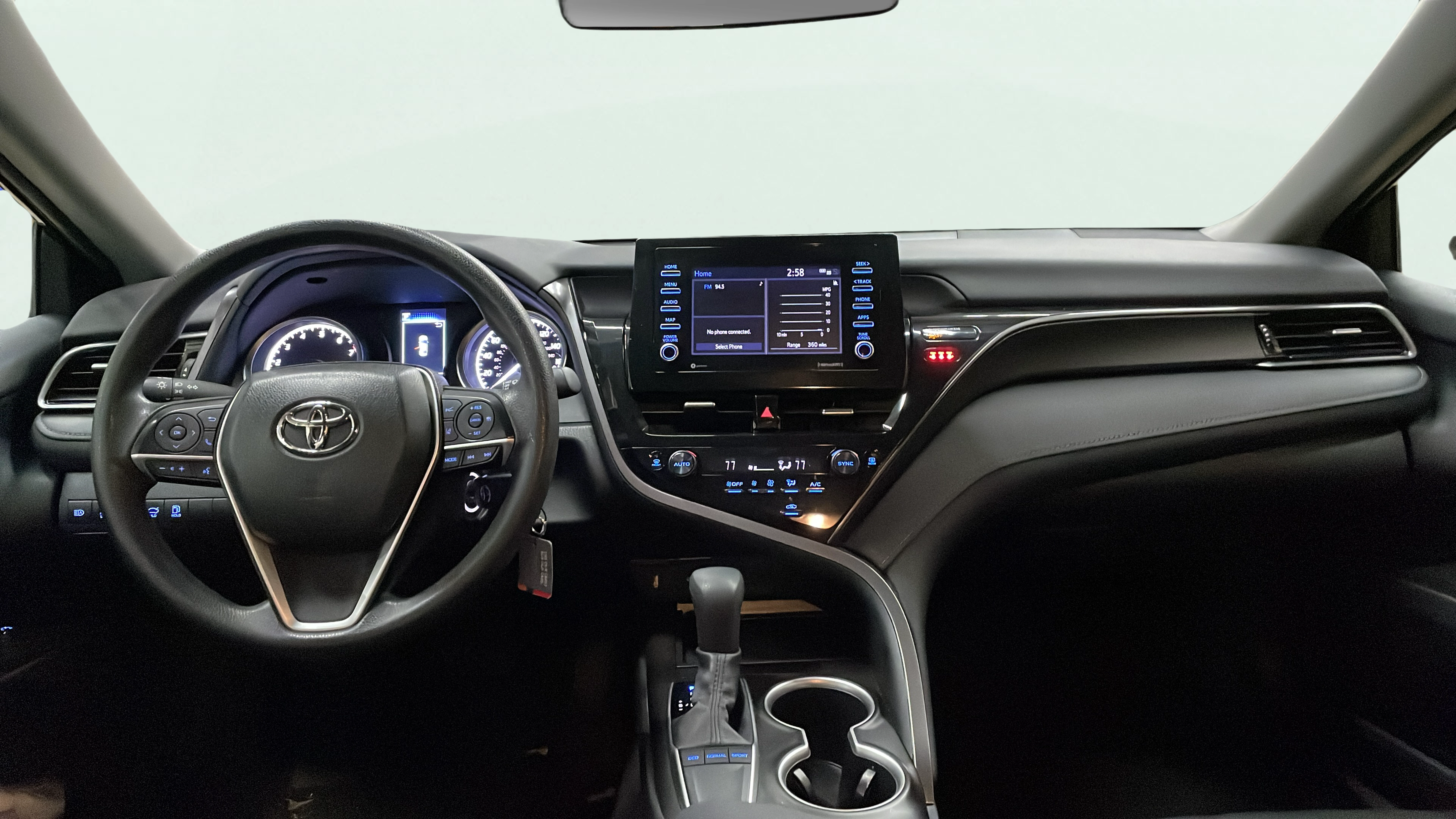 Vehicle interior 360 preview