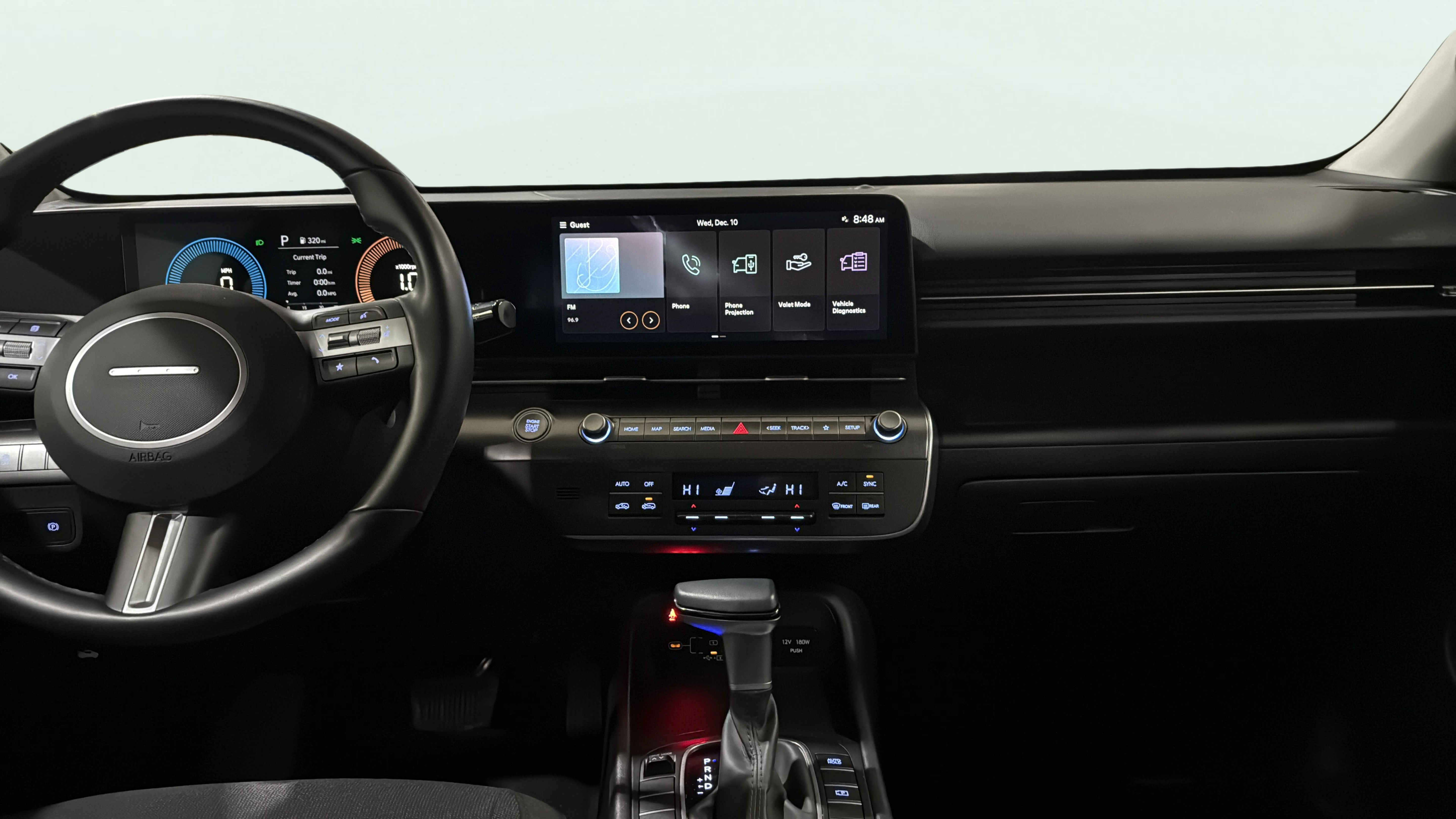 Vehicle interior 360 preview