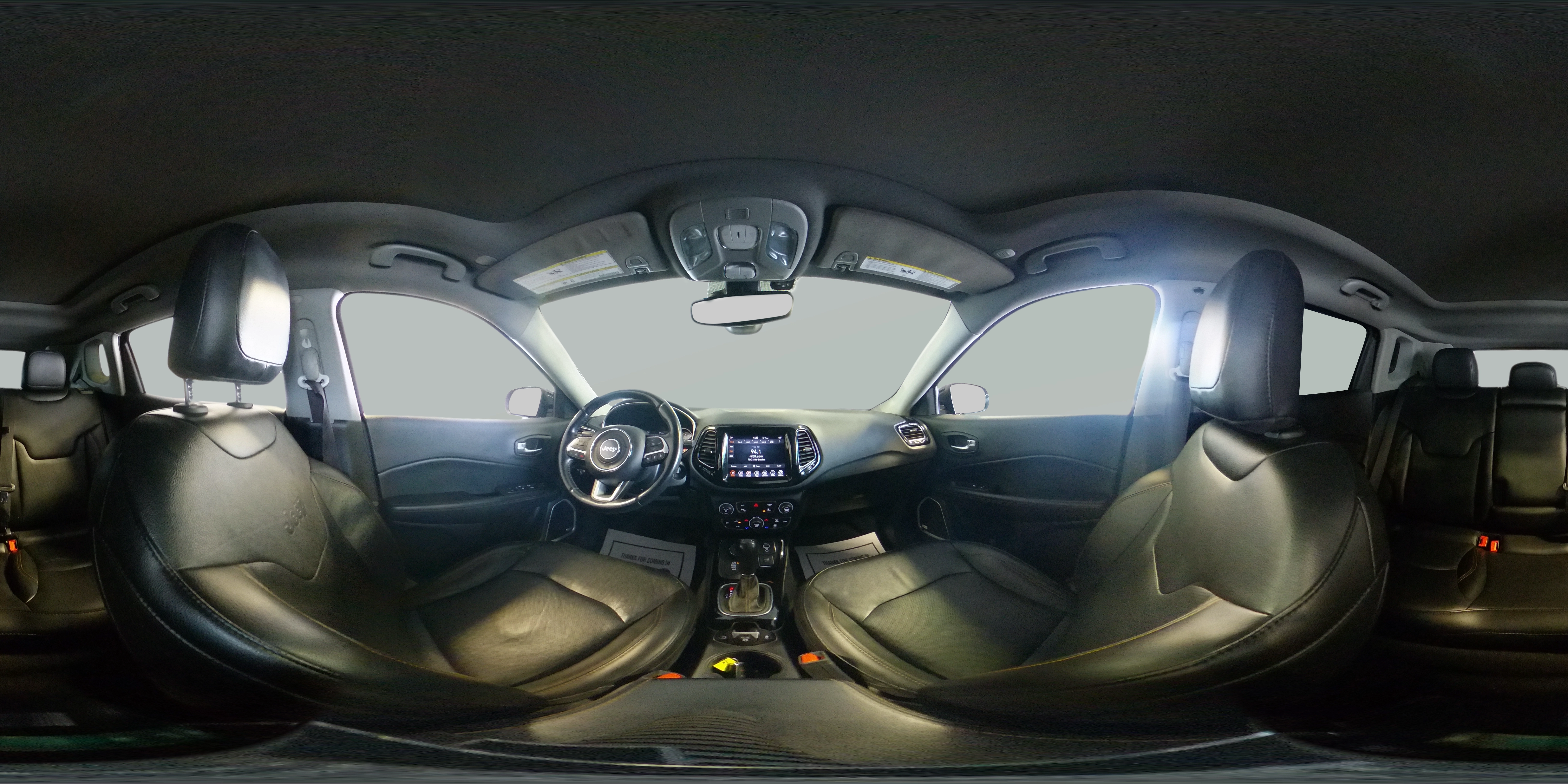 Vehicle interior 360 preview